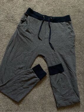 Prince & Fox Gray Joggers with Black Waistband and Cuffs